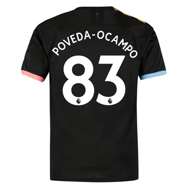 Camiseta Manchester City NO.83 Poveda Ocampo 2ª 2019 2020 Negro